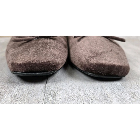 Cider Women's EU 40 US 9 Bowknot Chocolate Brown Mary Jane Ballet Flats Shoes - Picture 6 of 9